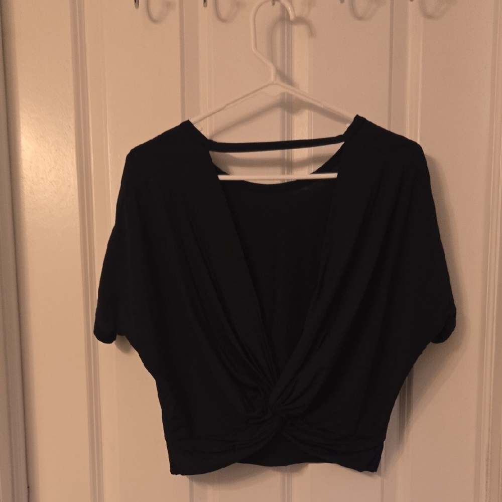Open Back Workout Shirt